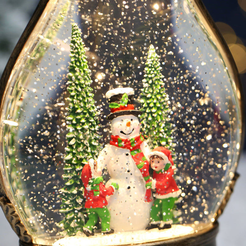 Christmas Musical Snow Globe Spinning Water Glittering Lantern