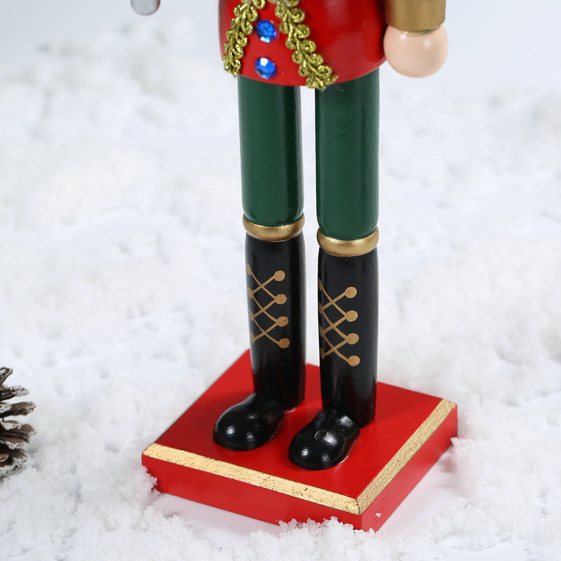 SINT 15 Inch Traditional Wooden Nutcracker for Christmas Decorations