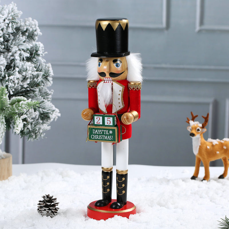 SINT 15 Inch Traditional Wooden Nutcracker for Christmas Decorations