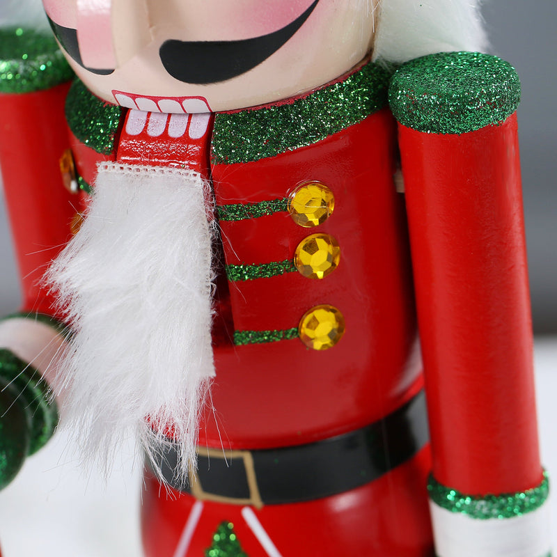 15 Inch Traditional Wooden Nutcracker for Christmas Decorations