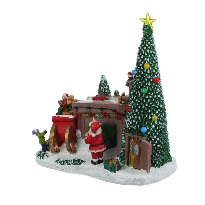 Santa Claus Musical Lighted Christmas Ornament for Home Decoration