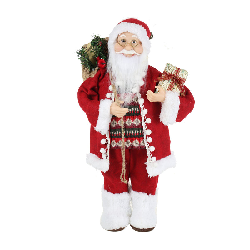 18 Inch Christmas Standing Santa Claus Doll Statue Figurine Ornament