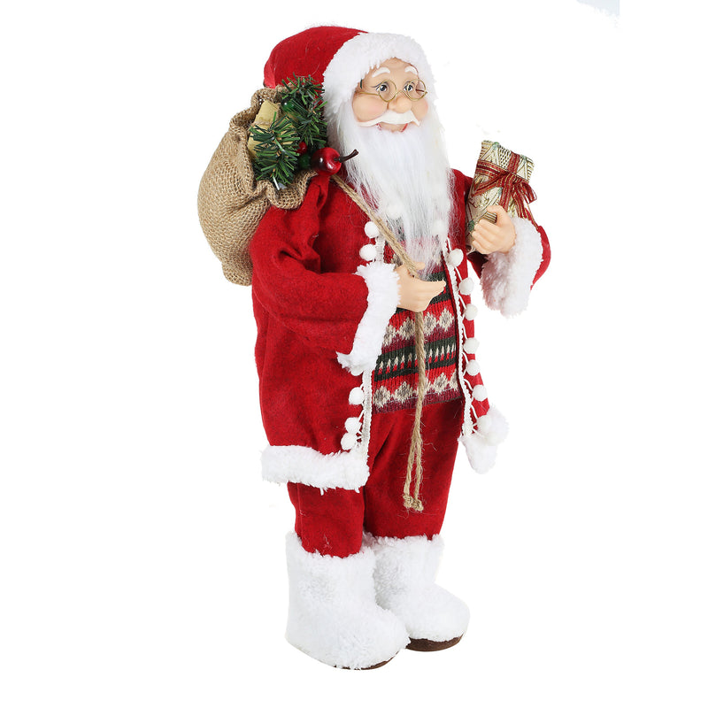 18 Inch Christmas Standing Santa Claus Doll Statue Figurine Ornament