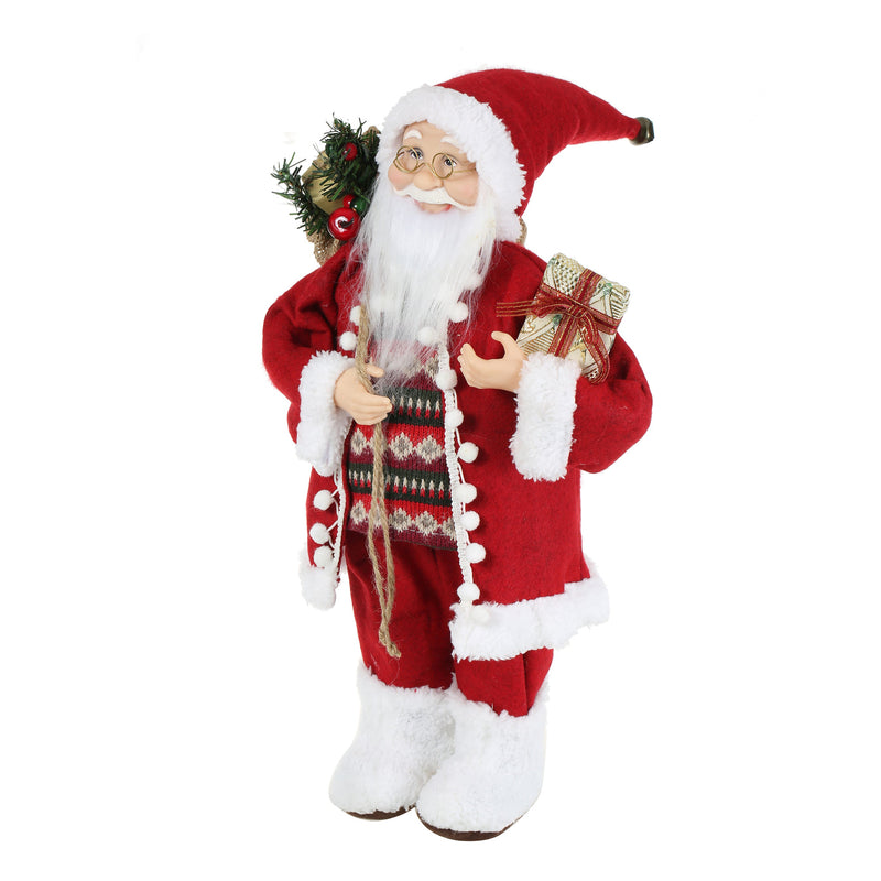 18 Inch Christmas Standing Santa Claus Doll Statue Figurine Ornament