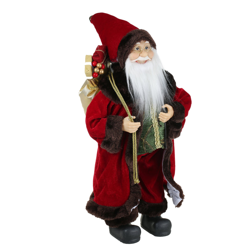 18 Inch Christmas Standing Santa Claus Doll Statue Figurine Ornament