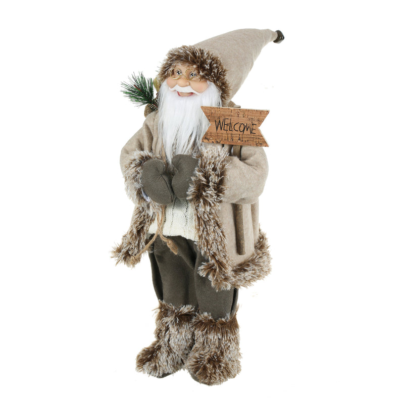 18 Inch Christmas Standing Santa Claus Doll Statue Figurine Ornament