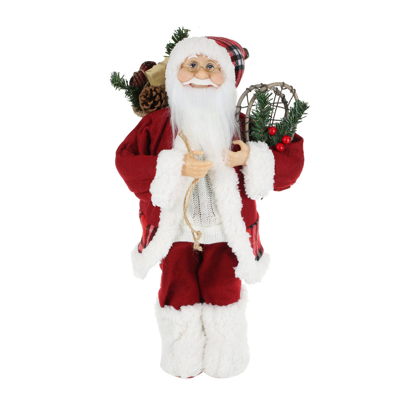 18 Inch Christmas Standing Santa Claus Doll Statue Figurine Ornament