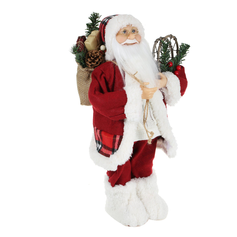 18 Inch Christmas Standing Santa Claus Doll Statue Figurine Ornament