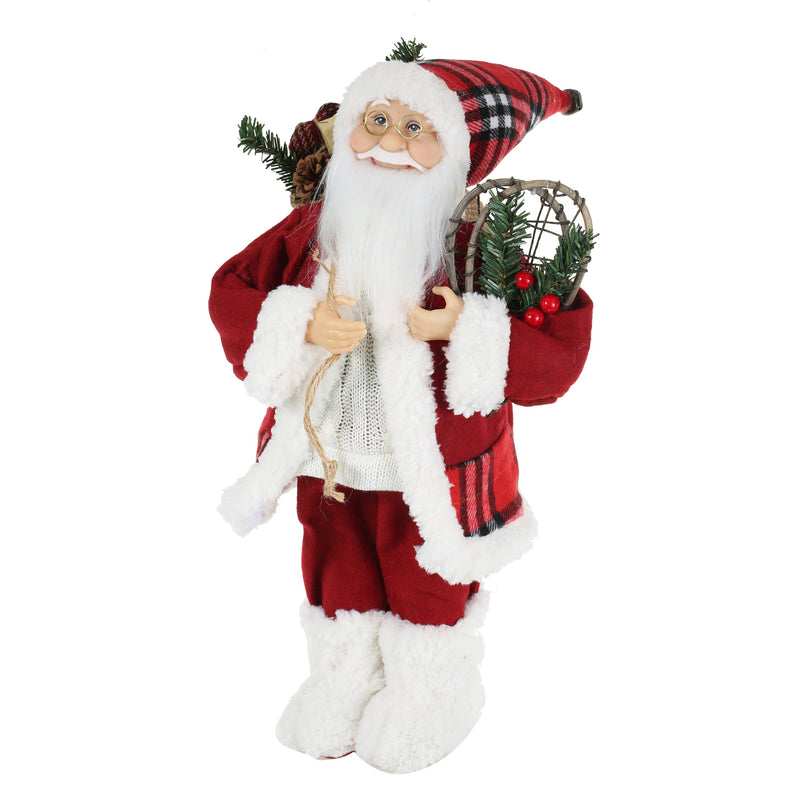 18 Inch Christmas Standing Santa Claus Doll Statue Figurine Ornament