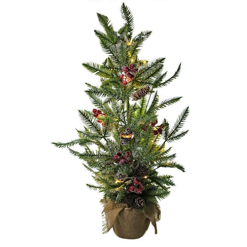 30 Inch Premium Artificial Small Chritsmas Tree with Light for Home Decoration