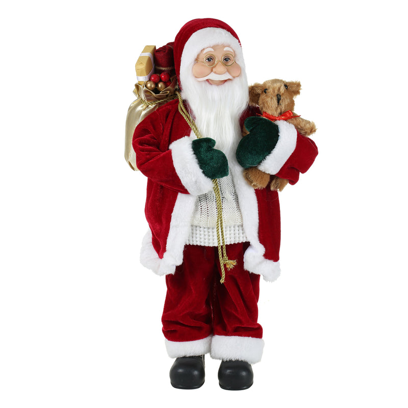 18 Inch Christmas Standing Santa Claus Doll Statue Figurine Ornament