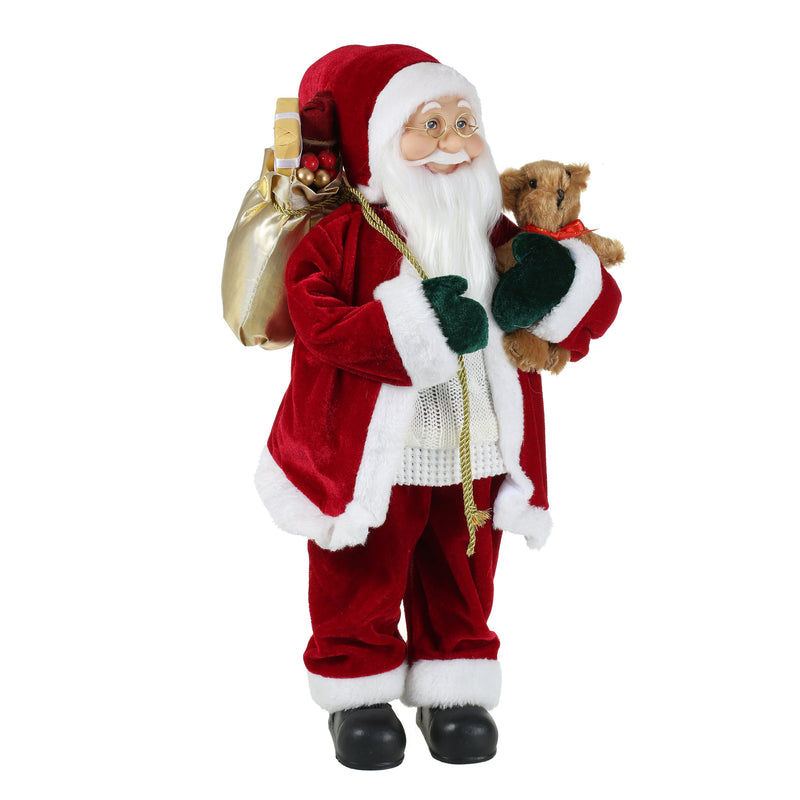 18 Inch Christmas Standing Santa Claus Doll Statue Figurine Ornament