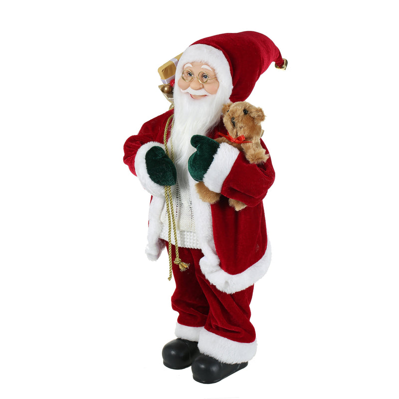 18 Inch Christmas Standing Santa Claus Doll Statue Figurine Ornament