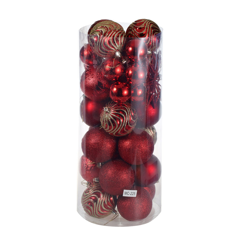 Christmas Red Golden Hangings Balls Ornaments for Xmas Tree Decoration