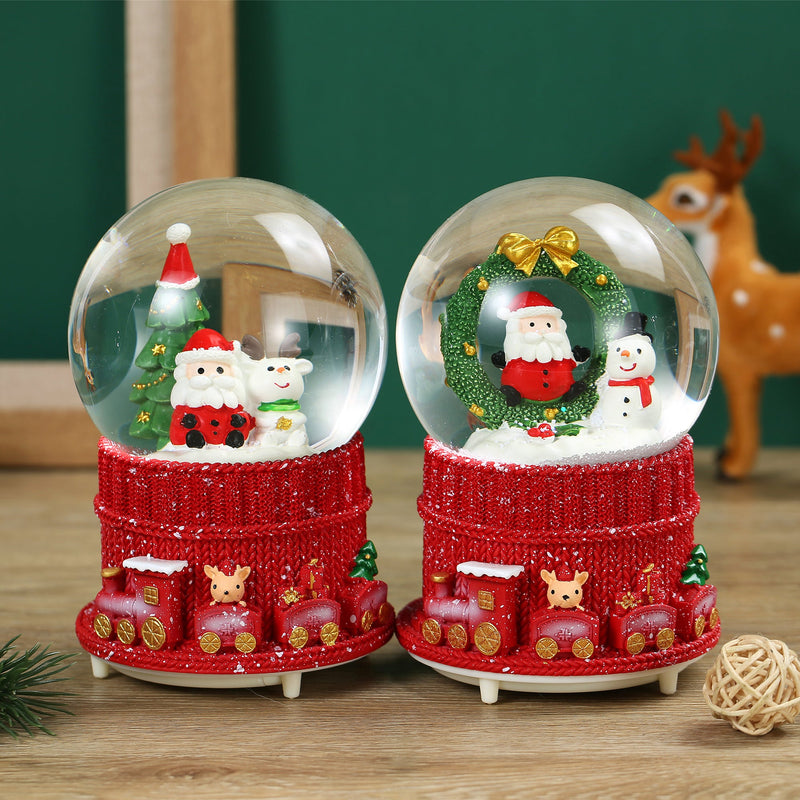 SINT Christmas Musical Glittering Water Snow Globe | Set of 2