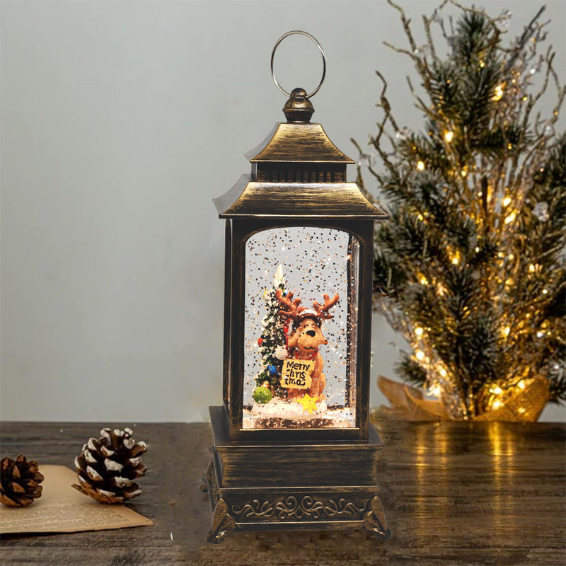 Christmas Musical Snow Globe Lantern (Dog with Tree)