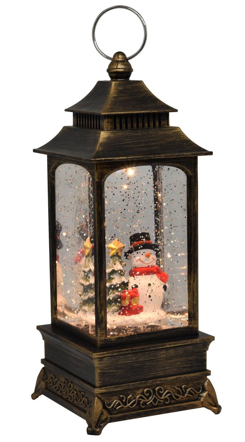 Christmas Musical Snow Globe Lantern (Snowman with Christmas Tree)