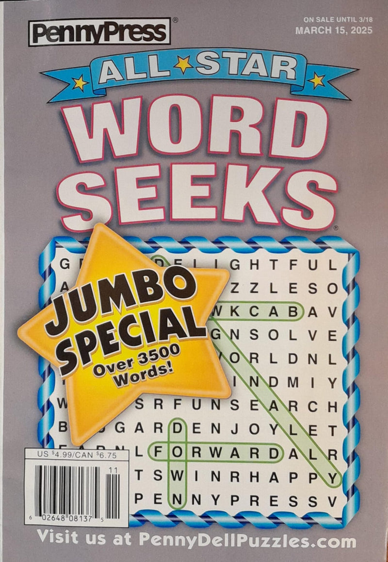 All Star Word Seeks Magazine