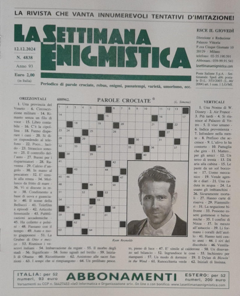 La Settimana Enigmistica Magazine