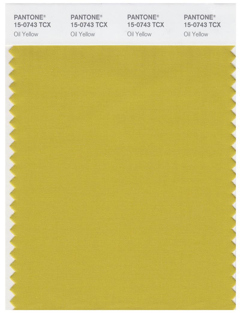 Pantone Smart 15-0743 TCX Color Swatch Card | Oil Yellow | Magazine ...