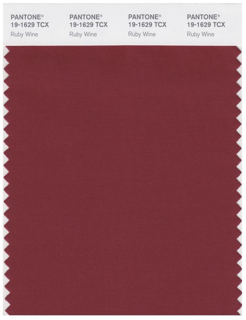 Pantone Smart 19-1629 TCX Color Swatch Card | Ruby Wine