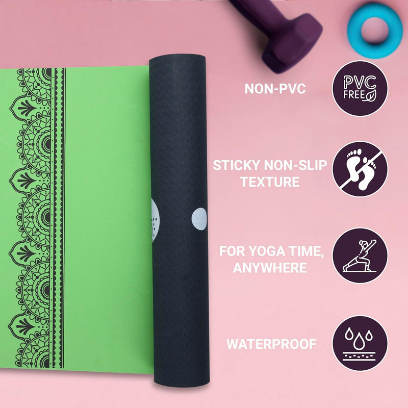 Premium 6mm Print Reversible Yoga Mat