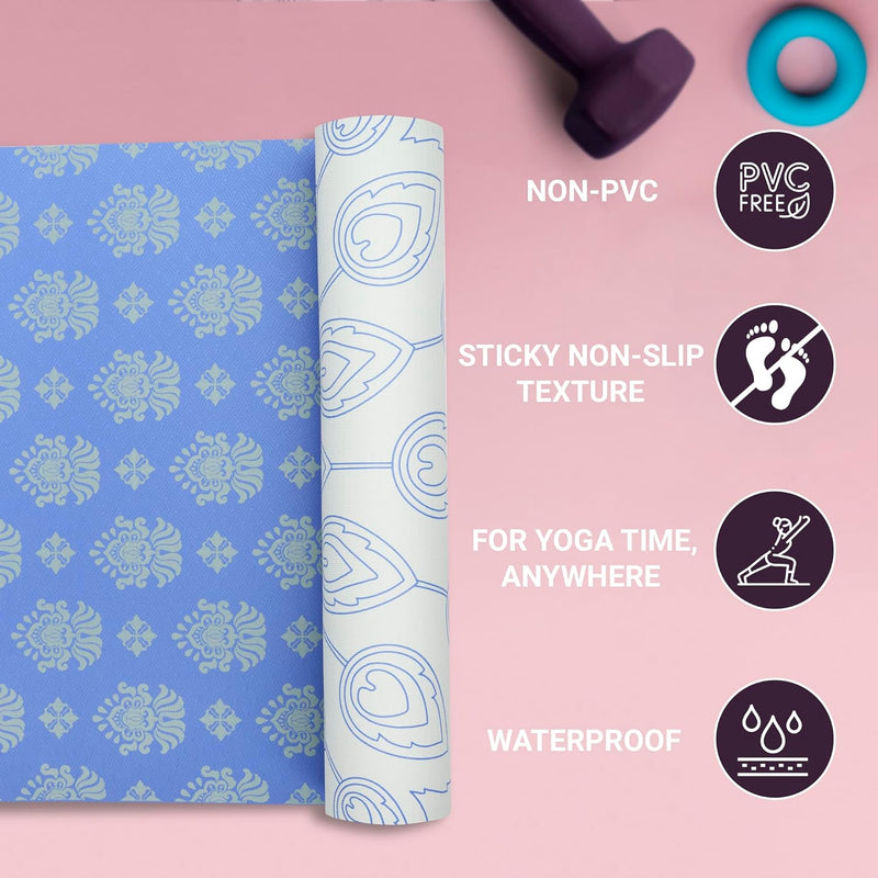 Premium 6mm Print Reversible Yoga Mat