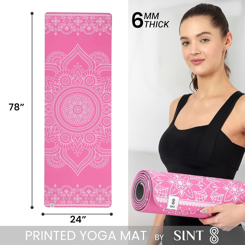 Premium 6mm Print Reversible Yoga Mat