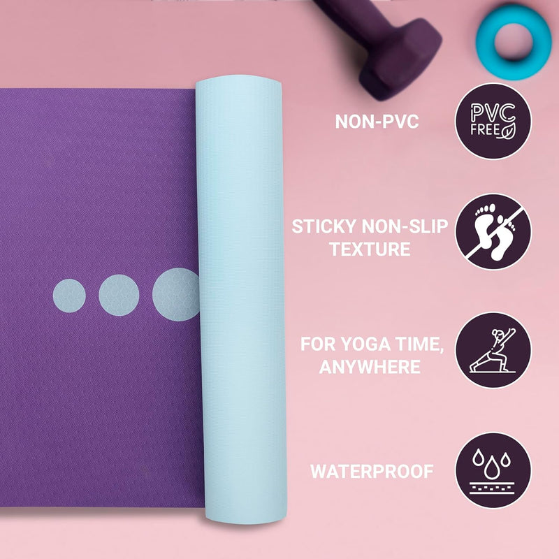 Premium 6mm Print Reversible Yoga Mat