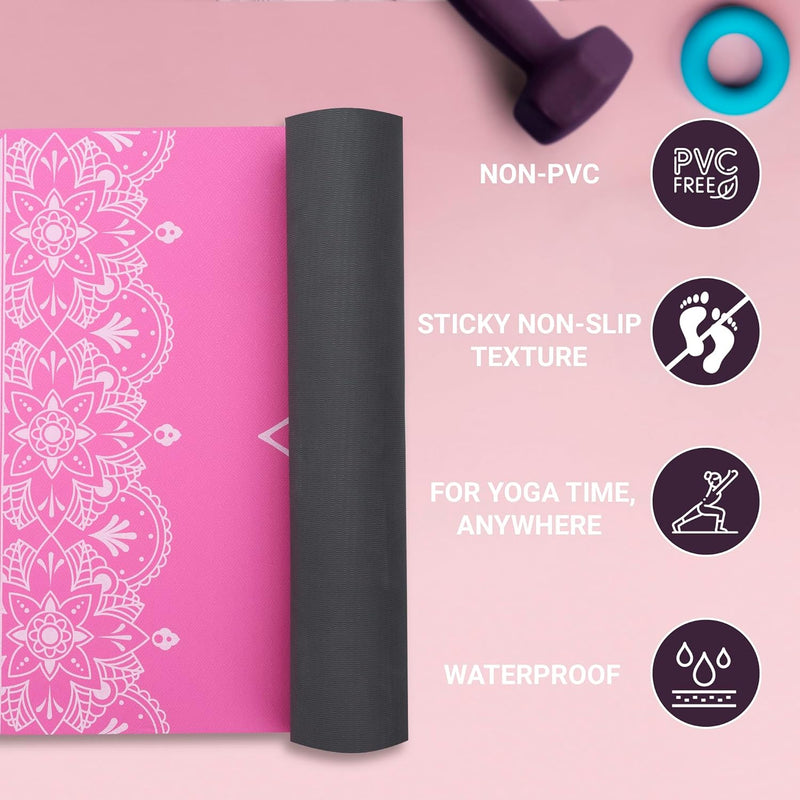 Premium 6mm Print Reversible Yoga Mat