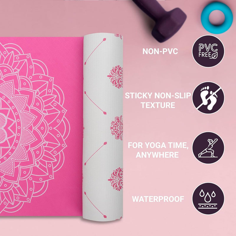 Premium 6mm Print Reversible Yoga Mat