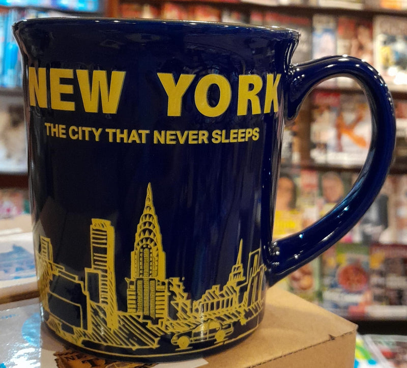 New York Ceramic Mug Blue