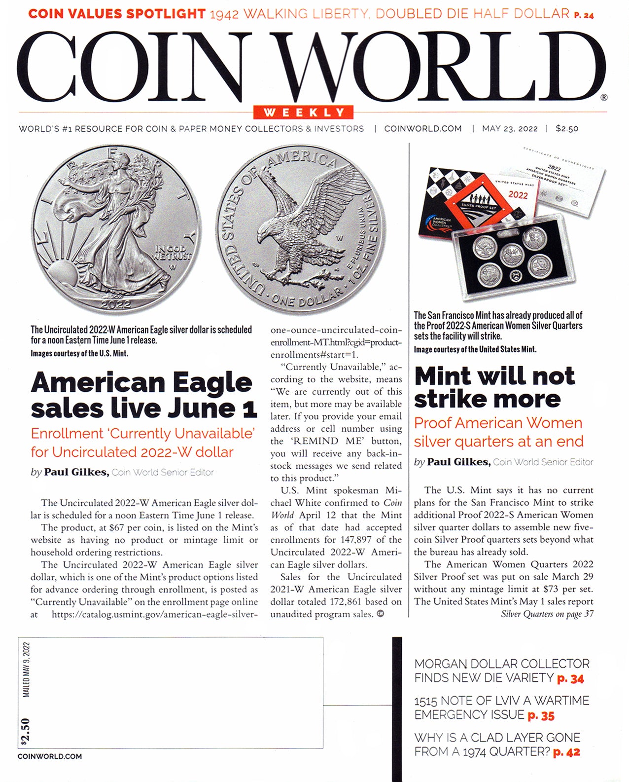 Coin World Weekly Magazine